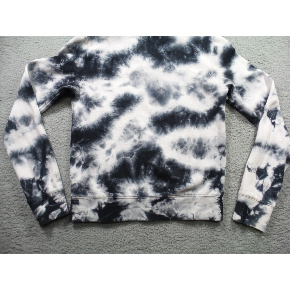 Raiders Sweatshirt Womens Size S White Black Tie Dye Full Zip NFL Team Apparel - Picture 8 of 14